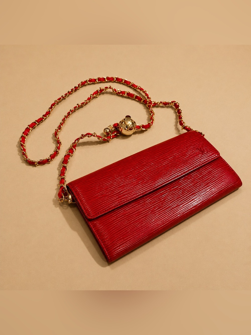 LOUIS VUITTON EPI long wallet on chain - Picture 3 of 13